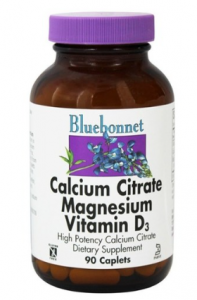 블루보넷 칼슘 시트레이트 마그네슘 비타민 D3 캐플렛 무설탕 글루텐 프리