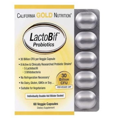 California Gold Nutrition 캘리포니아 골드 락토비프 300억 유산균 60정